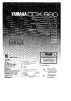 Yamaha CDX-660 - Owners Manual